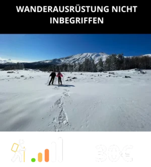 Schneeschuhwandern auf dem Ätna