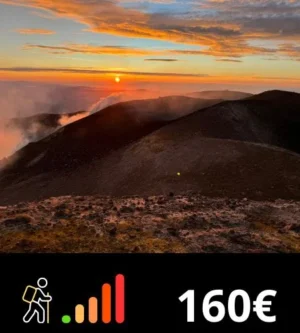 Trekking bij Zonsondergang naar de Topkraters van de Etna
